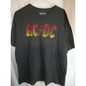 ACDC Band T-Shirt Graphic‎ Print Rock Music Tee Men's 2XL